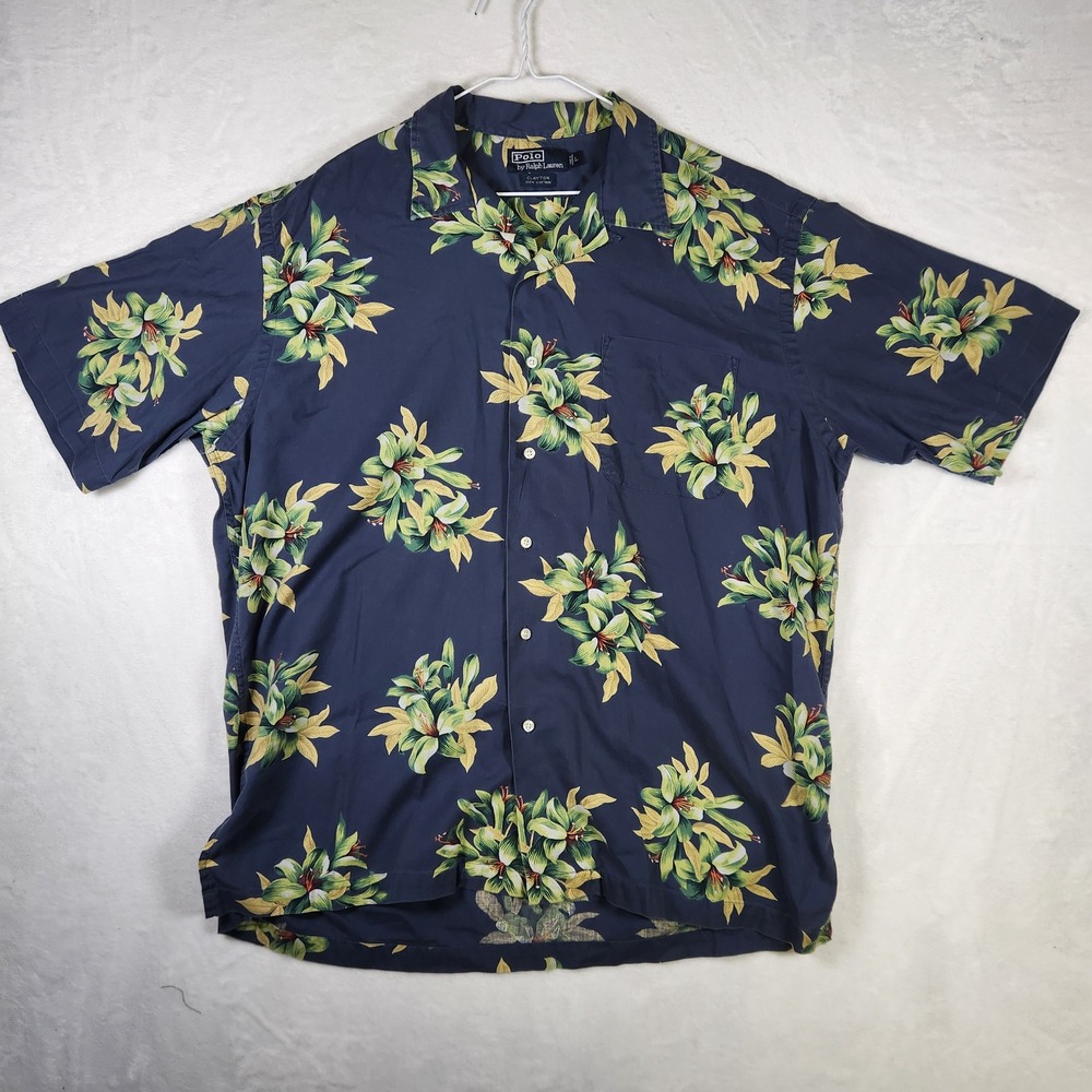 Polo Ralph Lauren Men's Floral‎ Button Down Short Sleeve Shirt